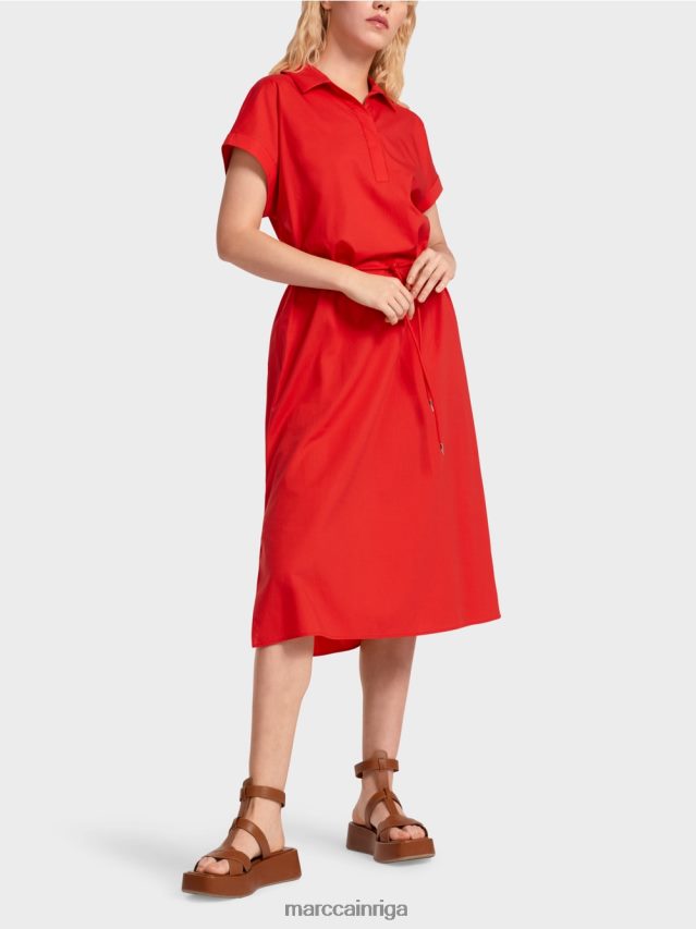 apģērbs uguns sarkans VRBHXD67 Marc Cain \"pārdomāt kopā\" ​​kreklkleita