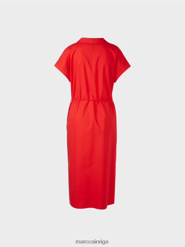 apģērbs uguns sarkans VRBHXD67 Marc Cain \"pārdomāt kopā\" ​​kreklkleita