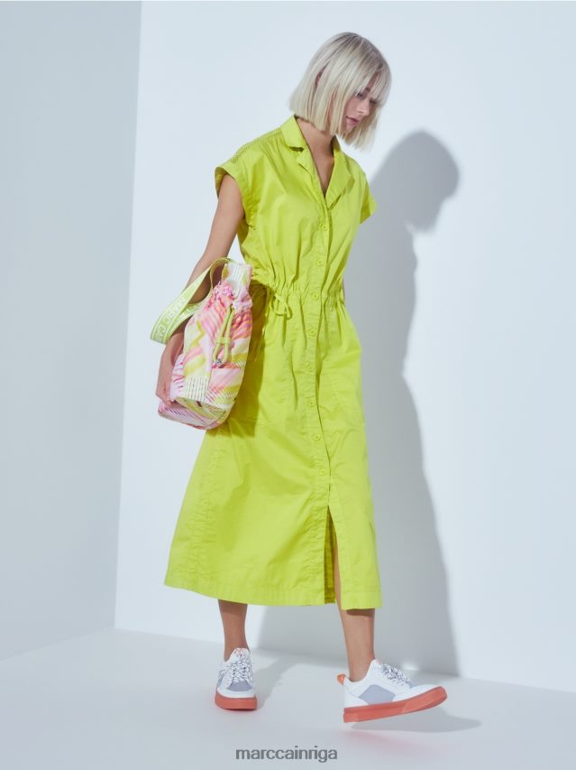 apģērbs viegla limeade VRBHXD73 Marc Cain sportiska kleita ar sietu un auklu