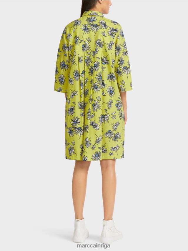 apģērbs zaļais sērs VRBHXD121 Marc Cain \"pārdomāt kopā\" ​​kreklkleita