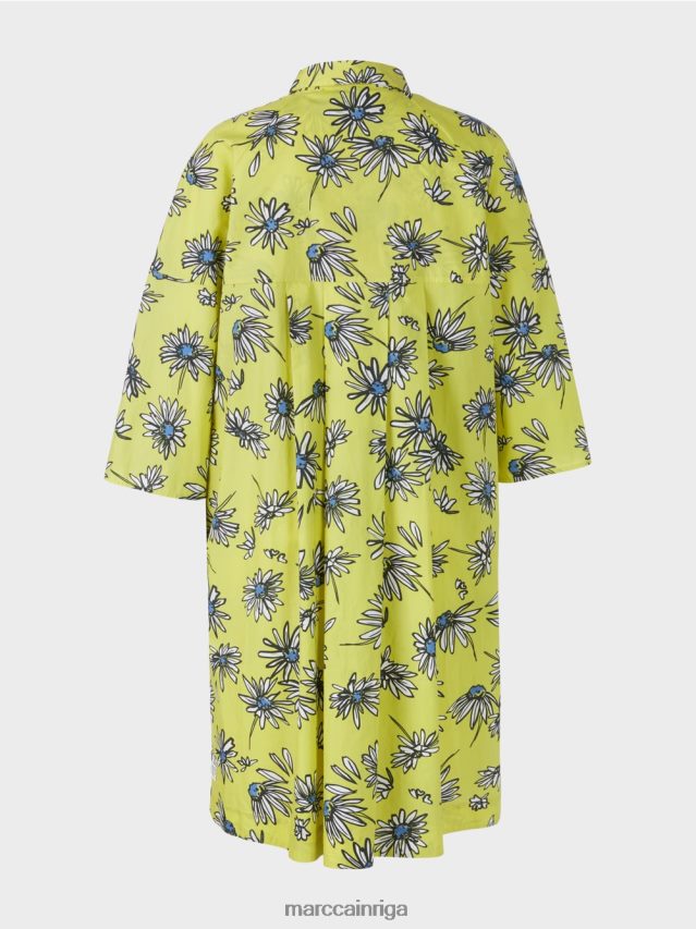 apģērbs zaļais sērs VRBHXD121 Marc Cain \"pārdomāt kopā\" ​​kreklkleita