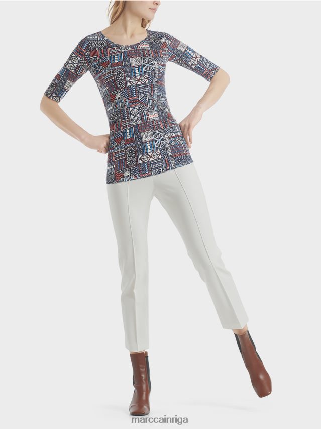 apģērbs Rivjēra VRBHXD1489 Marc Cain krekls ar etnisku apdruku
