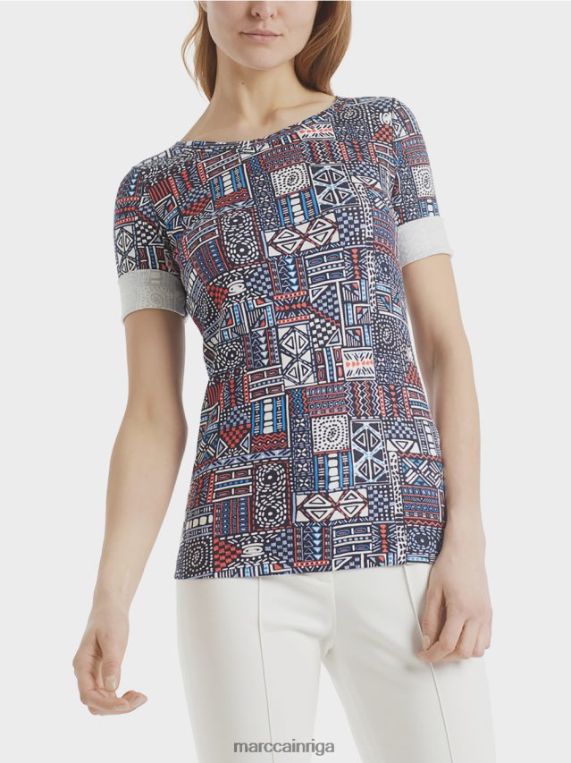 apģērbs Rivjēra VRBHXD1489 Marc Cain krekls ar etnisku apdruku