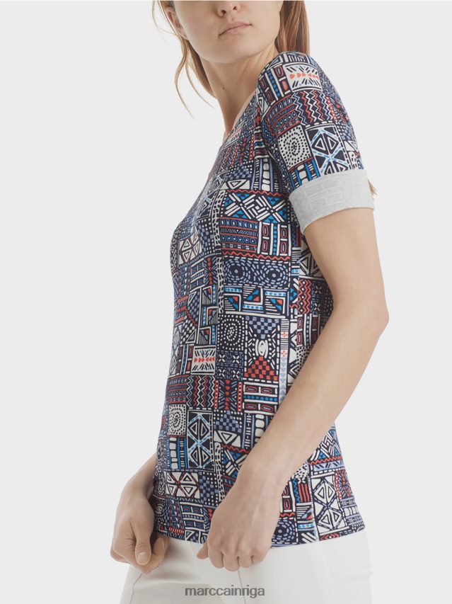 apģērbs Rivjēra VRBHXD1489 Marc Cain krekls ar etnisku apdruku