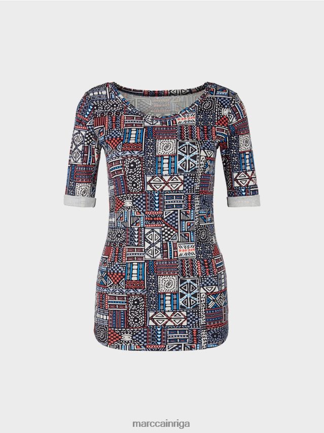 apģērbs Rivjēra VRBHXD1489 Marc Cain krekls ar etnisku apdruku