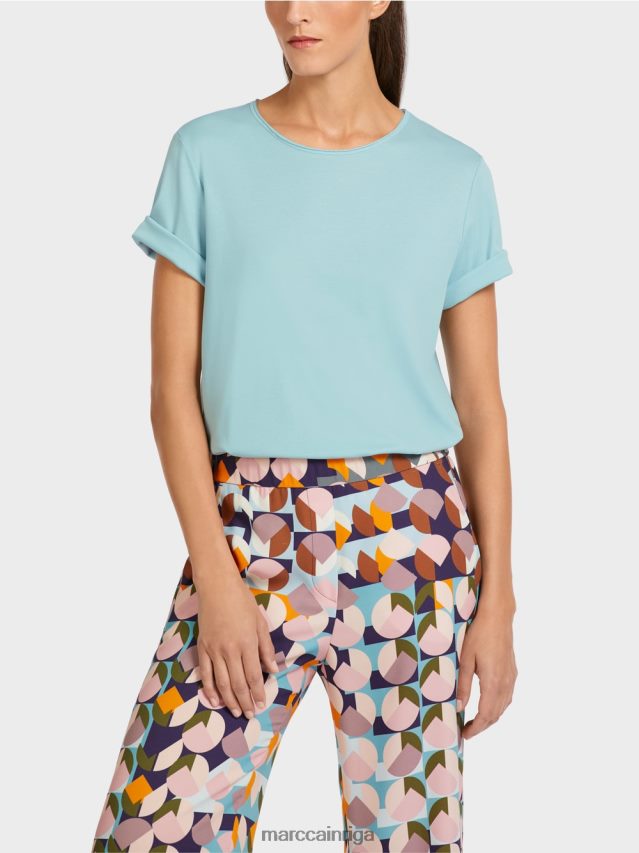 apģērbs atmosfēras zils VRBHXD1459 Marc Cain tops no elastīgas kokvilnas