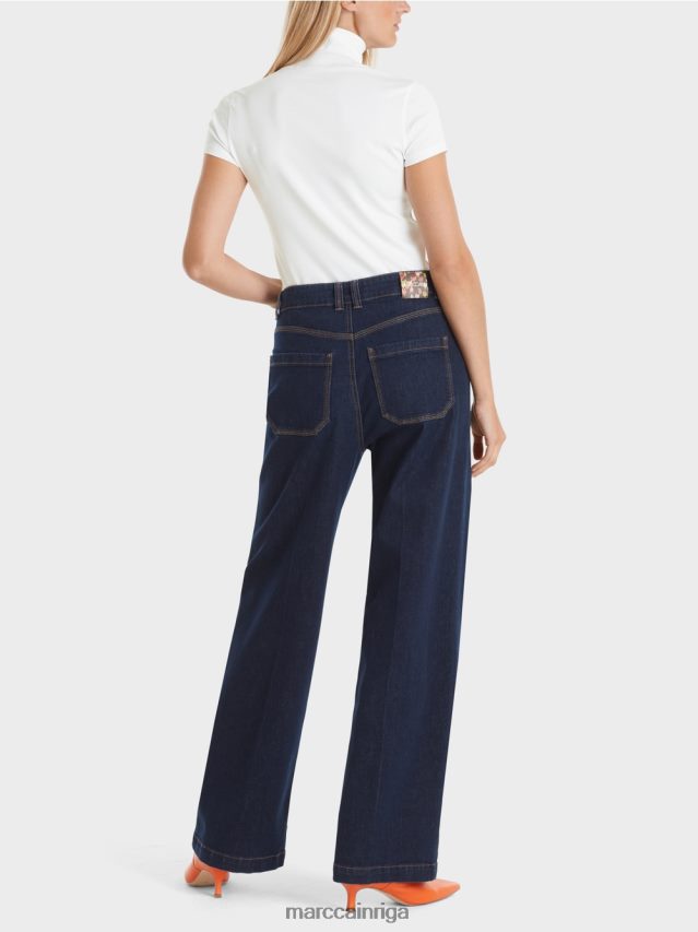 apģērbs balts VRBHXD1351 Marc Cain t-krekls ar augstu kakla izgriezumu