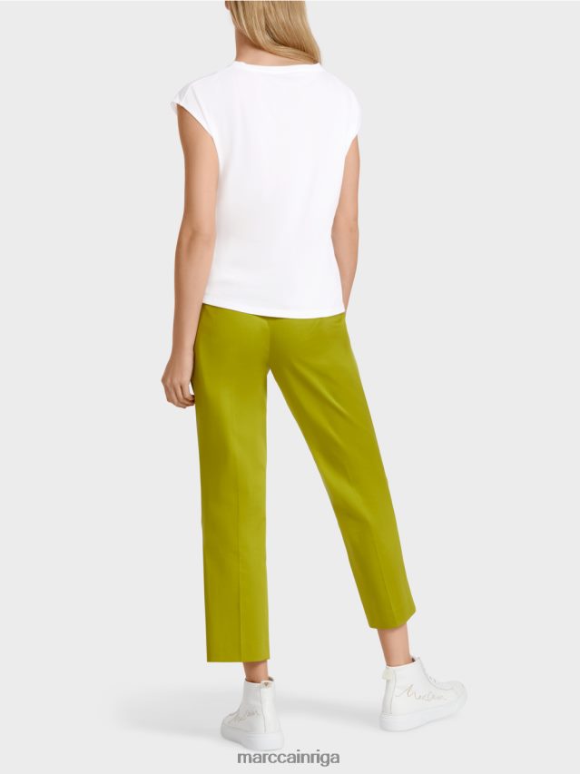 apģērbs balts VRBHXD1405 Marc Cain \"pārdomāt kopā\" ​​tops