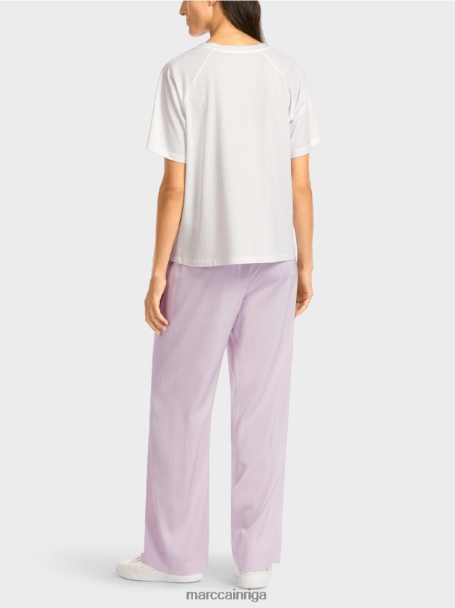 apģērbs balts VRBHXD1409 Marc Cain \"pārdomāt kopā\" ​​tops