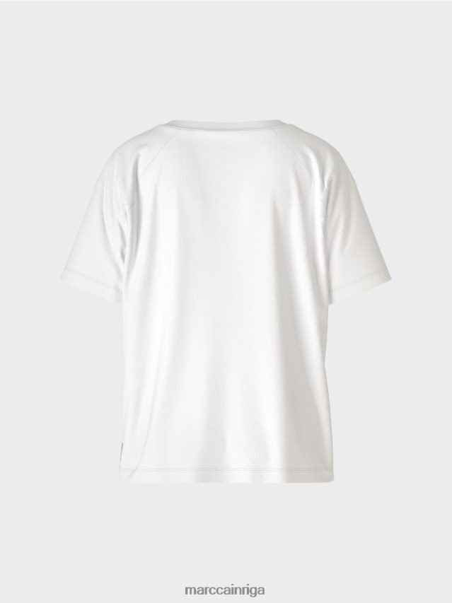 apģērbs balts VRBHXD1409 Marc Cain \"pārdomāt kopā\" ​​tops