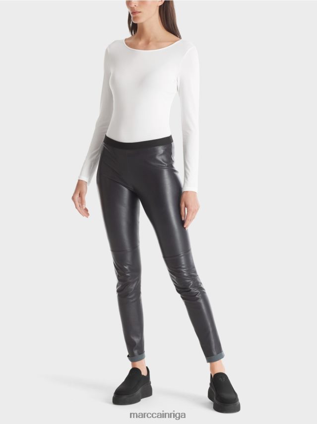 apģērbs balts VRBHXD1473 Marc Cain smalks krekls ar garām piedurknēm