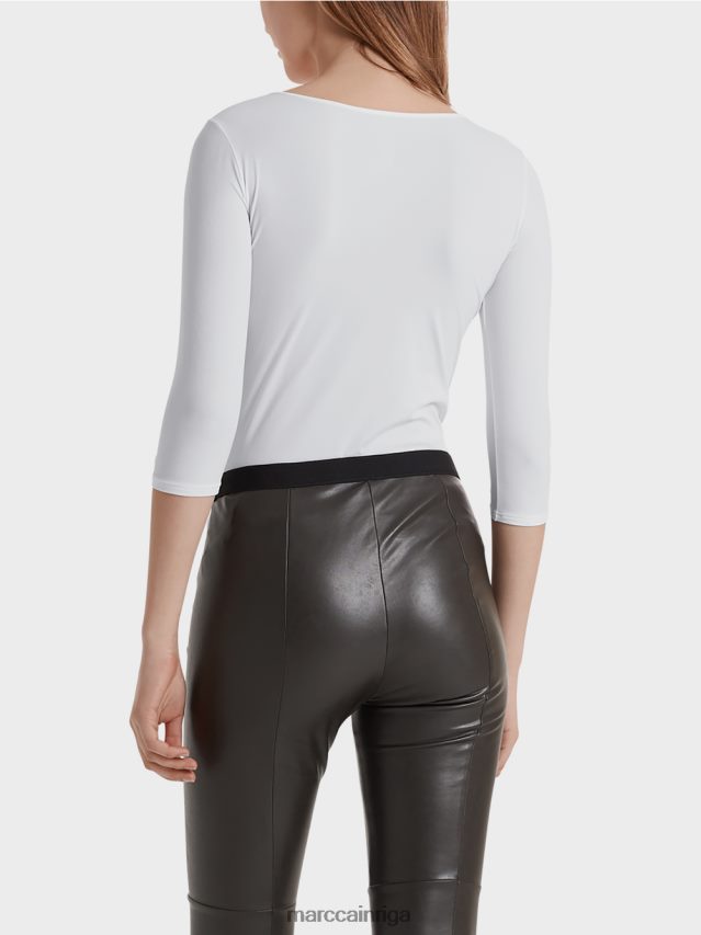 apģērbs balts VRBHXD1481 Marc Cain ļoti smalks krekls ar garām piedurknēm