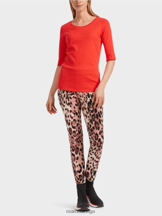 apģērbs campari VRBHXD1263 Marc Cain vienkāršs t-krekls ar 3/4 piedurknēm