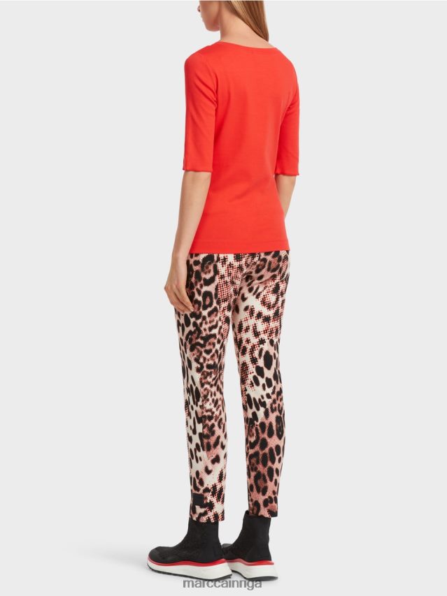 apģērbs campari VRBHXD1263 Marc Cain vienkāršs t-krekls ar 3/4 piedurknēm