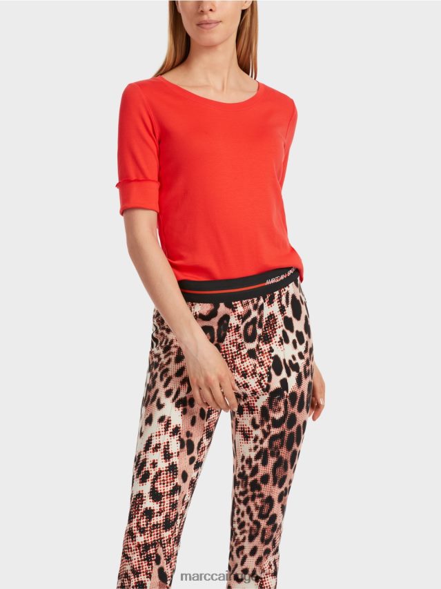 apģērbs campari VRBHXD1263 Marc Cain vienkāršs t-krekls ar 3/4 piedurknēm