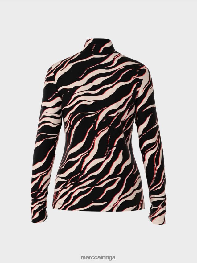 apģērbs campari VRBHXD1267 Marc Cain Leo dizaina krekls ar garām piedurknēm