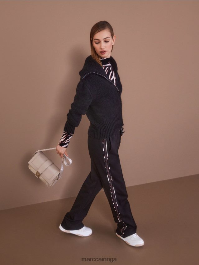 apģērbs campari VRBHXD1267 Marc Cain Leo dizaina krekls ar garām piedurknēm