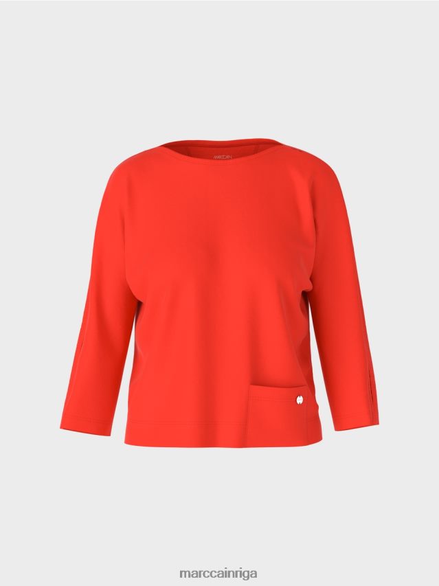 apģērbs campari VRBHXD1273 Marc Cain tops ar laivveida kakla izgriezumu