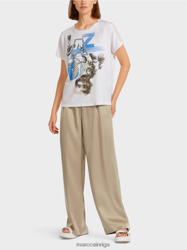 apģērbs debeszils VRBHXD1416 Marc Cain kokvilnas kimono tops