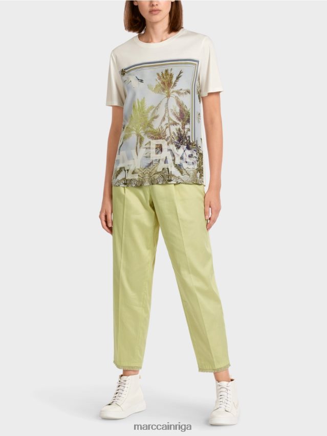 apģērbs debeszils VRBHXD1418 Marc Cain elegants t-krekls no dažādiem materiāliem