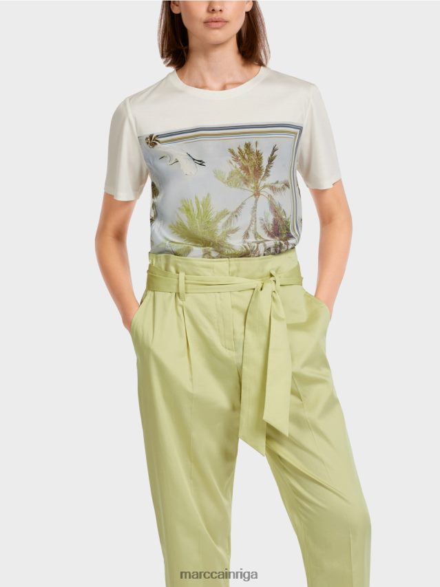 apģērbs debeszils VRBHXD1418 Marc Cain elegants t-krekls no dažādiem materiāliem