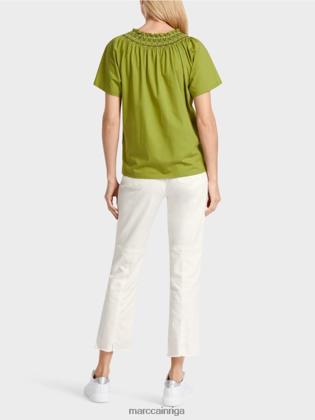 apģērbs dziļi olīvzaļa VRBHXD1404 Marc Cain t-krekls ar raglānu