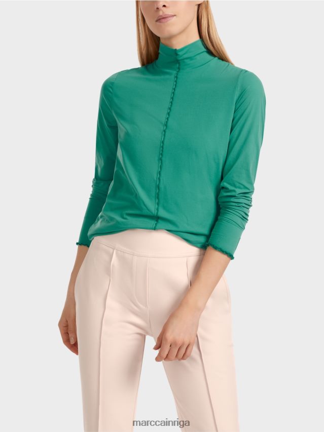 apģērbs emalja VRBHXD1237 Marc Cain krekls ar garām piedurknēm ar stāvapkakli