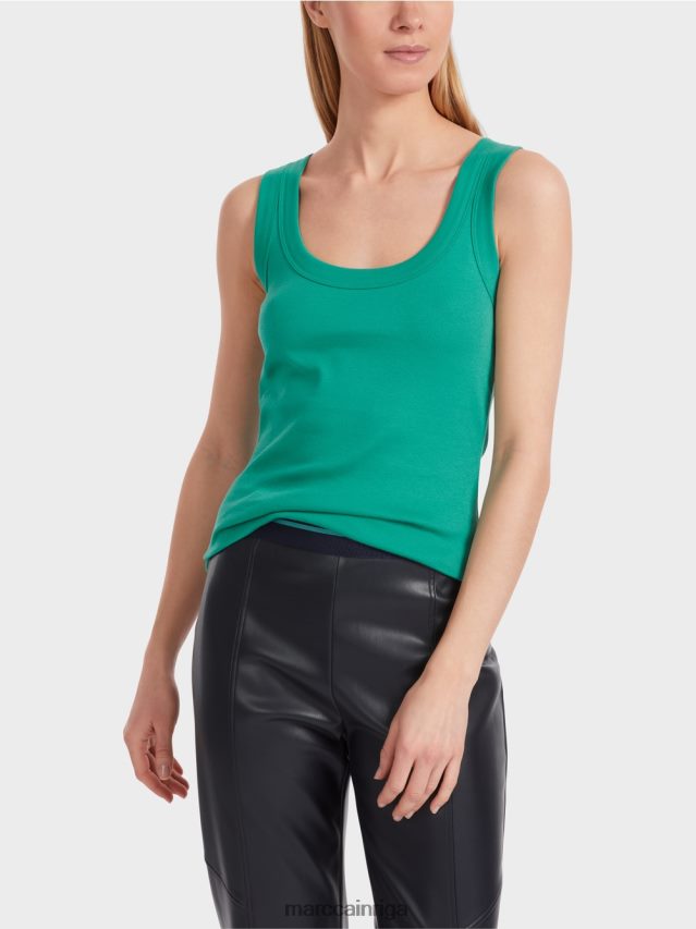 apģērbs emalja VRBHXD1242 Marc Cain kokvilnas rievotu tops bez piedurknēm