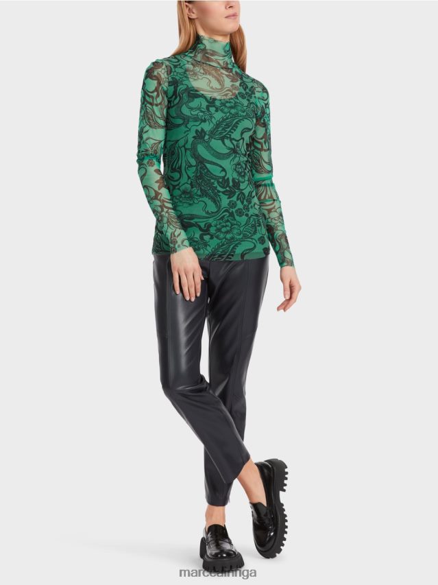 apģērbs emalja VRBHXD1244 Marc Cain apdrukāts tills garām piedurknēm