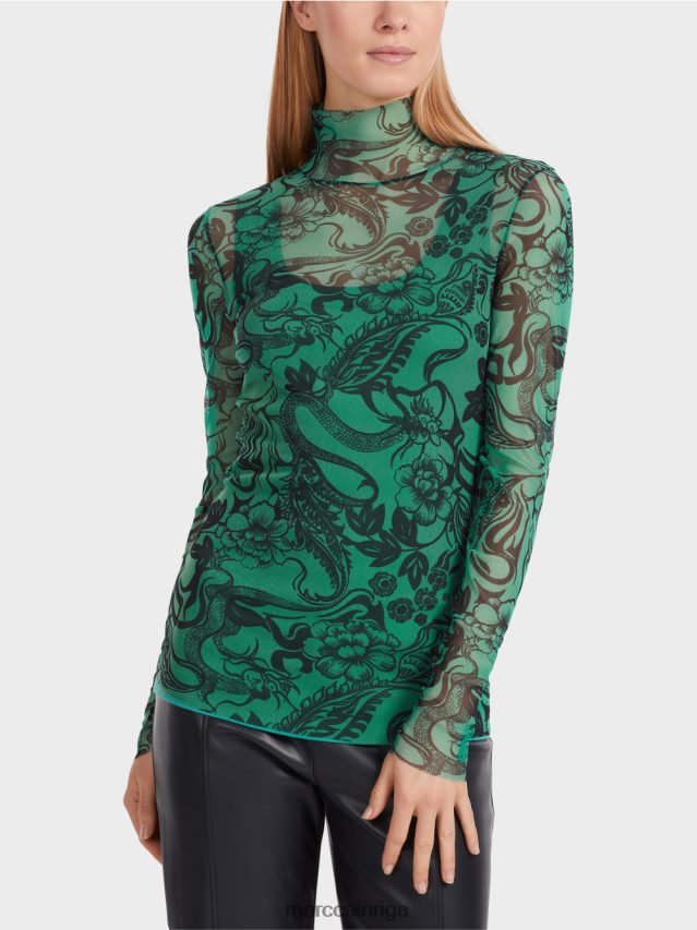 apģērbs emalja VRBHXD1244 Marc Cain apdrukāts tills garām piedurknēm