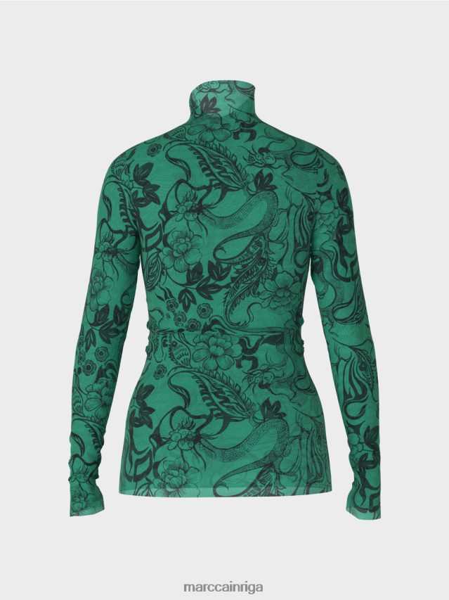 apģērbs emalja VRBHXD1244 Marc Cain apdrukāts tills garām piedurknēm