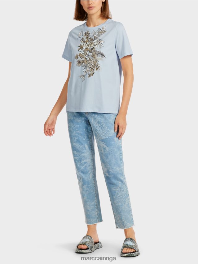 apģērbs gaiši pūderzils VRBHXD1419 Marc Cain "pārdomāt kopā" ​​tops