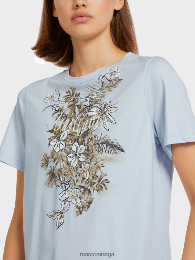 apģērbs gaiši pūderzils VRBHXD1419 Marc Cain \"pārdomāt kopā\" ​​tops