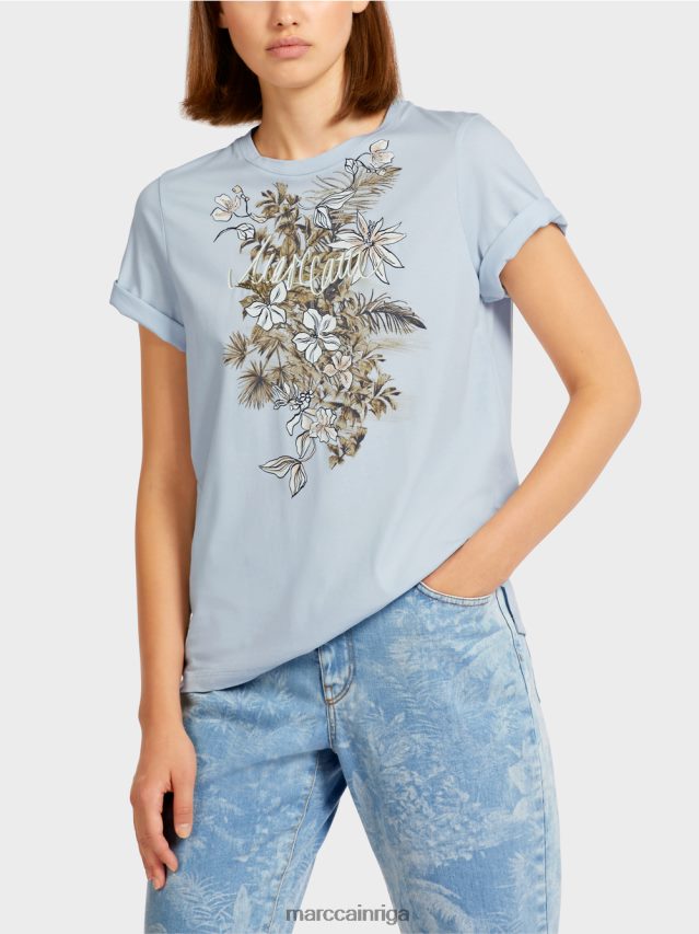 apģērbs gaiši pūderzils VRBHXD1419 Marc Cain \"pārdomāt kopā\" ​​tops