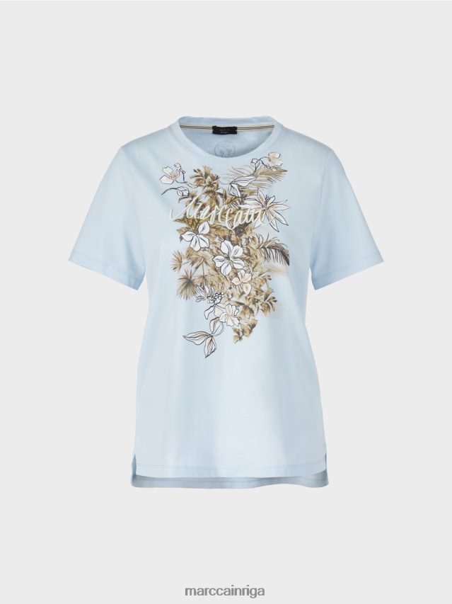 apģērbs gaiši pūderzils VRBHXD1419 Marc Cain \"pārdomāt kopā\" ​​tops