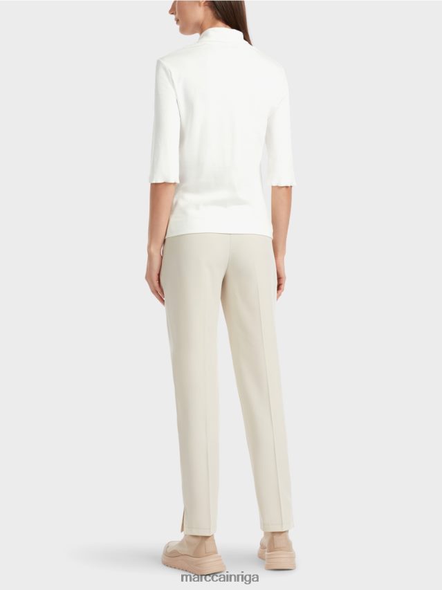 apģērbs gandrīz balts VRBHXD1300 Marc Cain t-krekls ar 3/4 piedurknēm