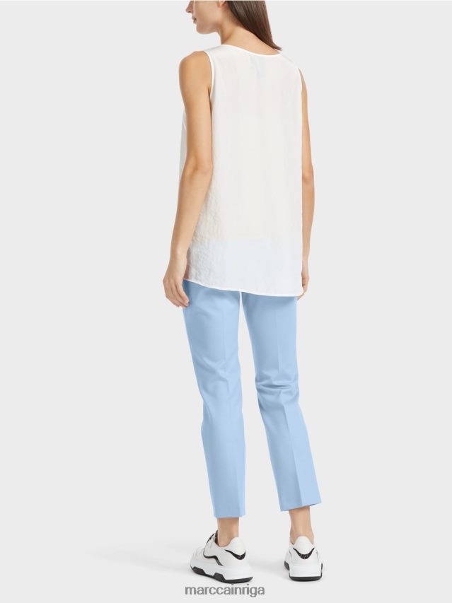 apģērbs gandrīz balts VRBHXD1344 Marc Cain viegls tops bez piedurknēm