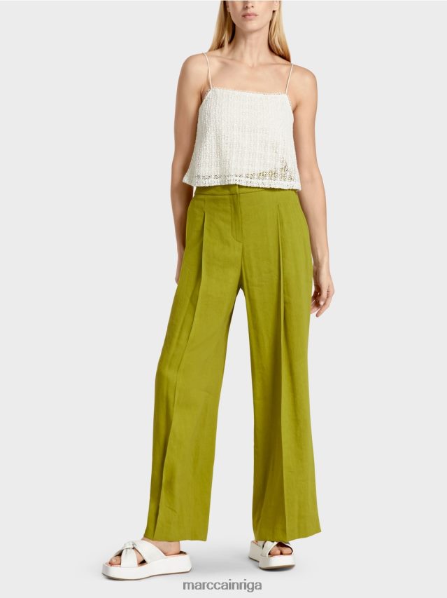 apģērbs gandrīz balts VRBHXD1401 Marc Cain mežģīņu crop top