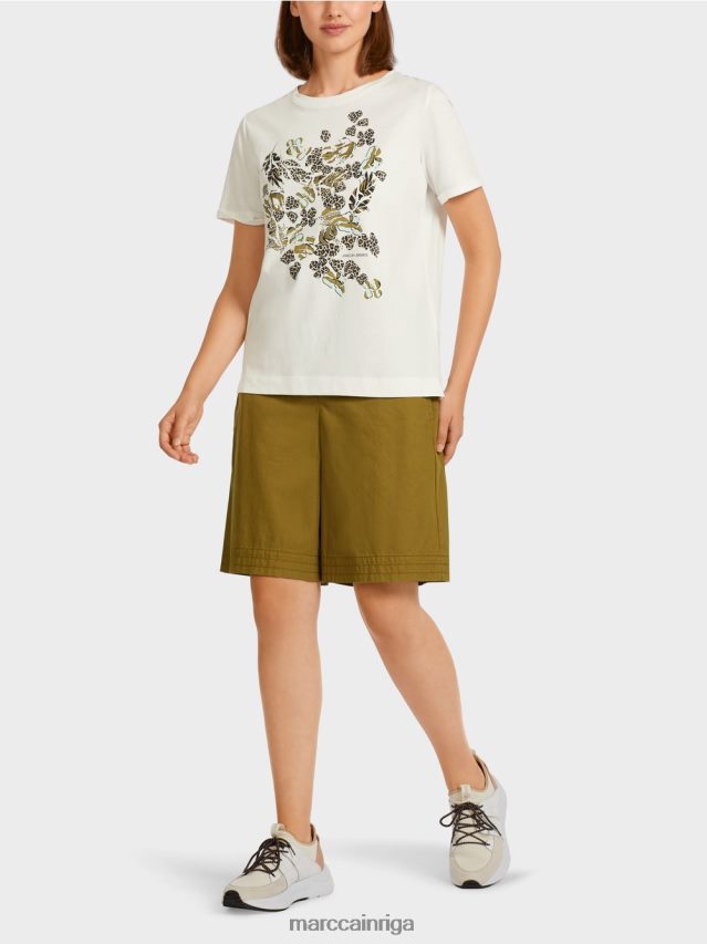 apģērbs gandrīz balts VRBHXD1426 Marc Cain "pārdomāt kopā" ​​tops