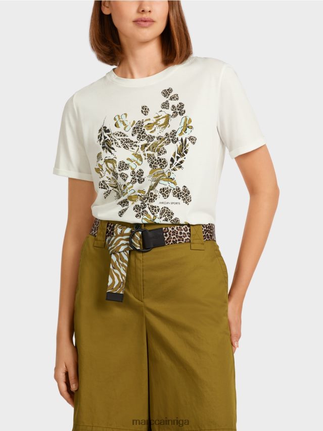 apģērbs gandrīz balts VRBHXD1426 Marc Cain \"pārdomāt kopā\" ​​tops