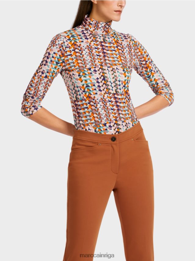 apģērbs karaliski violets VRBHXD1452 Marc Cain krāsains topiņš ar garām piedurknēm