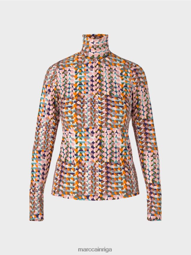 apģērbs karaliski violets VRBHXD1452 Marc Cain krāsains topiņš ar garām piedurknēm