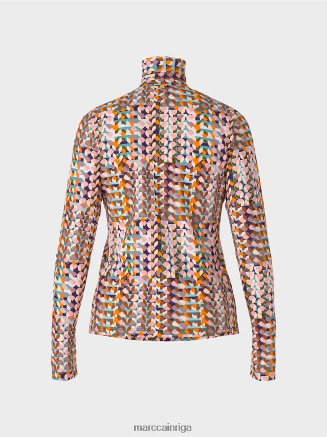 apģērbs karaliski violets VRBHXD1452 Marc Cain krāsains topiņš ar garām piedurknēm