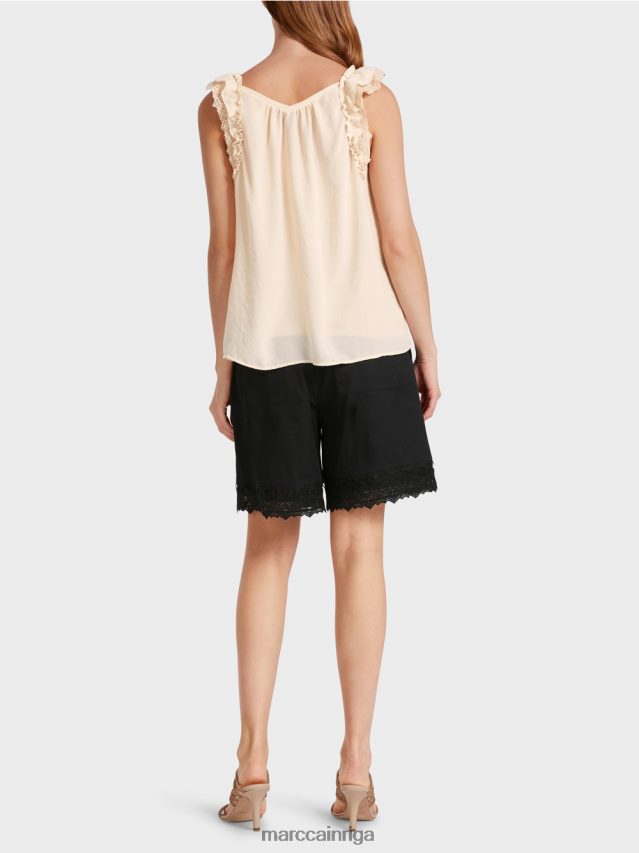 apģērbs krēms VRBHXD1371 Marc Cain \"pārdomāt kopā\" ​​tops