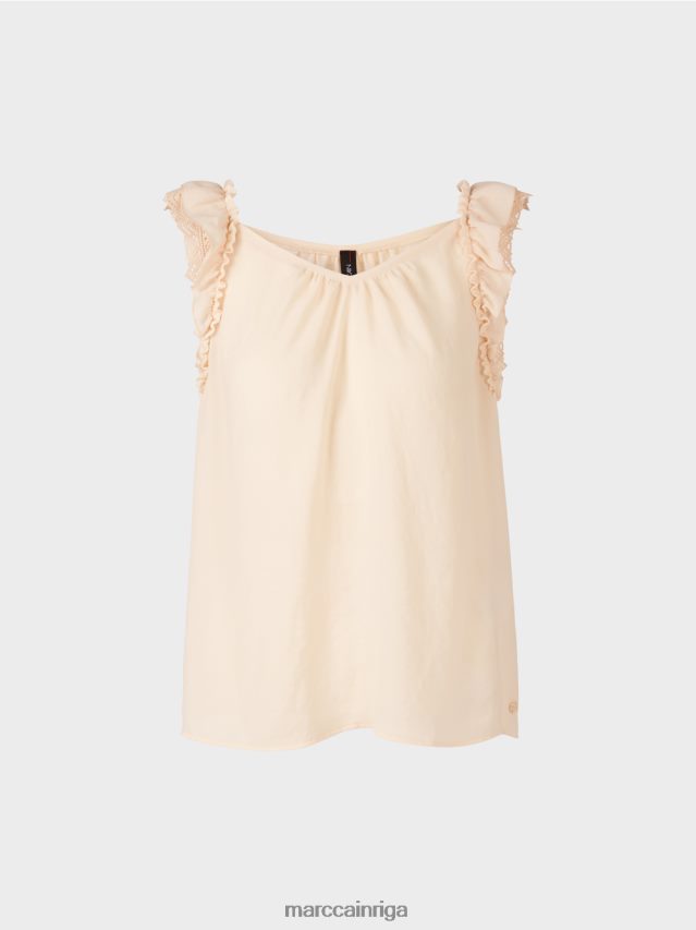 apģērbs krēms VRBHXD1371 Marc Cain \"pārdomāt kopā\" ​​tops