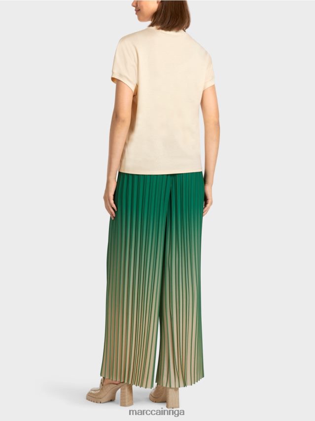 apģērbs krēms VRBHXD1446 Marc Cain t-krekls ar vāciņu piedurknēm