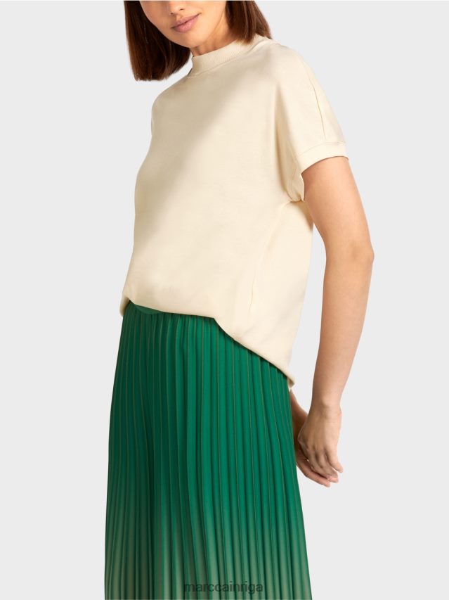 apģērbs krēms VRBHXD1446 Marc Cain t-krekls ar vāciņu piedurknēm