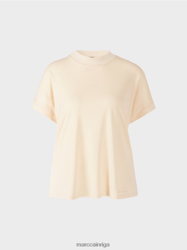 apģērbs krēms VRBHXD1446 Marc Cain t-krekls ar vāciņu piedurknēm