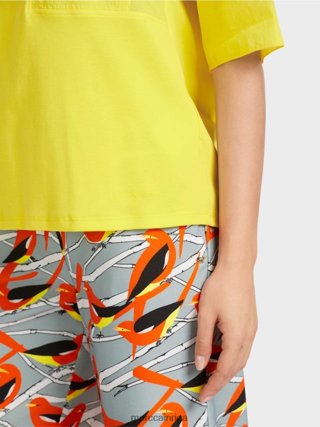 apģērbs mīksts citrons VRBHXD1323 Marc Cain apdrukāts t-krekls