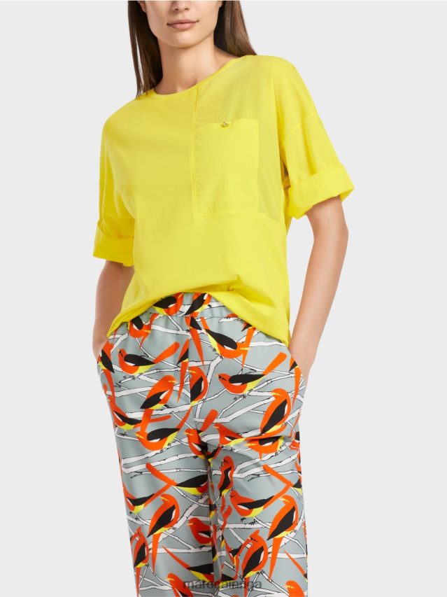 apģērbs mīksts citrons VRBHXD1323 Marc Cain apdrukāts t-krekls